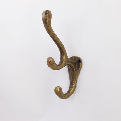 Cast Iron Triple Hook  Drawer Pulls and Cabinet Knobs