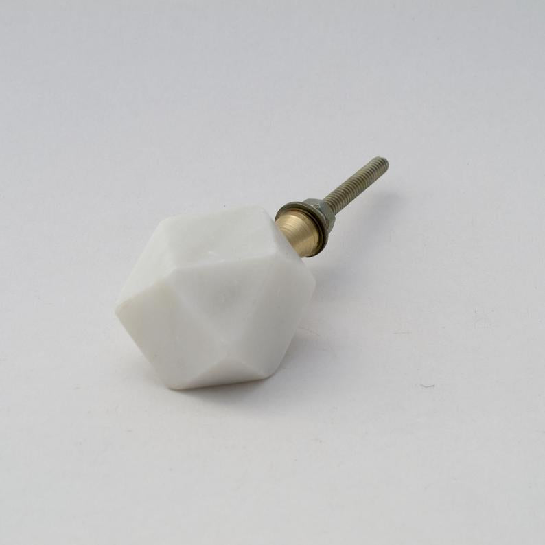 Stone Geometric Knob  Drawer Pulls and Cabinet Knobs