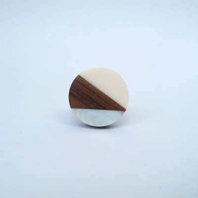 Modern Geo Knob Snow  Drawer Pulls and Cabinet Knobs