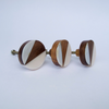 Modern Geo Knob Snow  Drawer Pulls and Cabinet Knobs