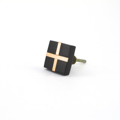 Black and Copper Mod Knob  Drawer Pulls and Cabinet Knobs