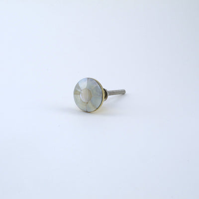 Mini Faceted Mother of Pearl Knob  Drawer Pulls and Cabinet Knobs