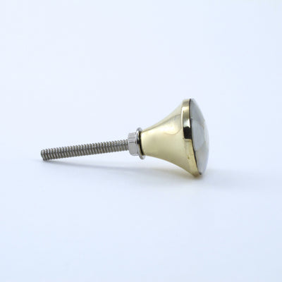 Mini Faceted Mother of Pearl Knob  Drawer Pulls and Cabinet Knobs