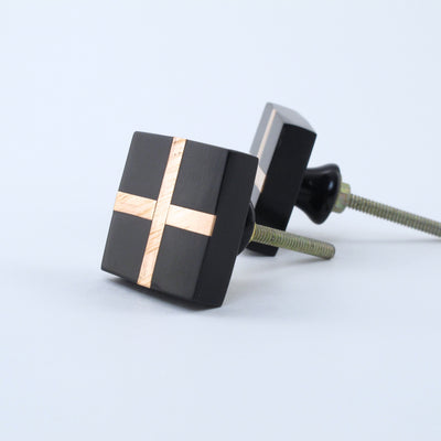 Black and Copper Mod Knob  Drawer Pulls and Cabinet Knobs