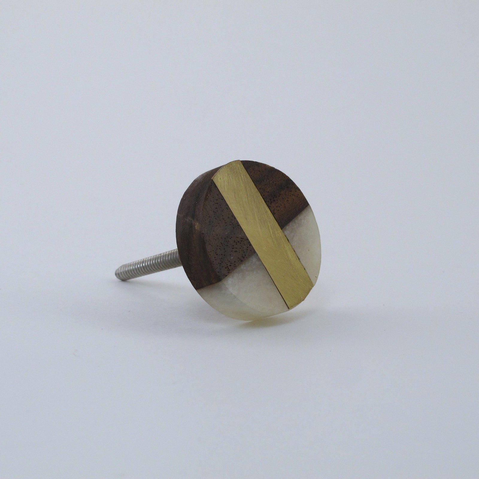 Mod Gold Stripe Knob  Drawer Pulls and Cabinet Knobs