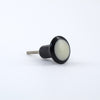 Black and White Dottie Knob  Drawer Pulls and Cabinet Knobs
