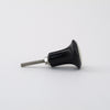 Black and White Dottie Knob  Drawer Pulls and Cabinet Knobs