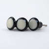 Black and White Dottie Knob  Drawer Pulls and Cabinet Knobs