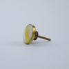Sand Dunes Yellow Stripe Knob  Drawer Pulls and Cabinet Knobs