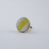 Sand Dunes Yellow Stripe Knob  Drawer Pulls and Cabinet Knobs