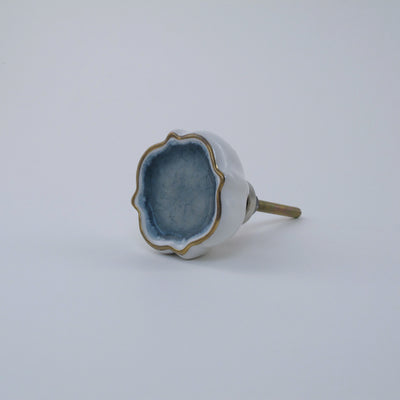 Sea Glass Cushion Knob - Grey  Drawer Pulls and Cabinet Knobs