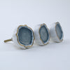 Sea Glass Cushion Knob - Grey  Drawer Pulls and Cabinet Knobs