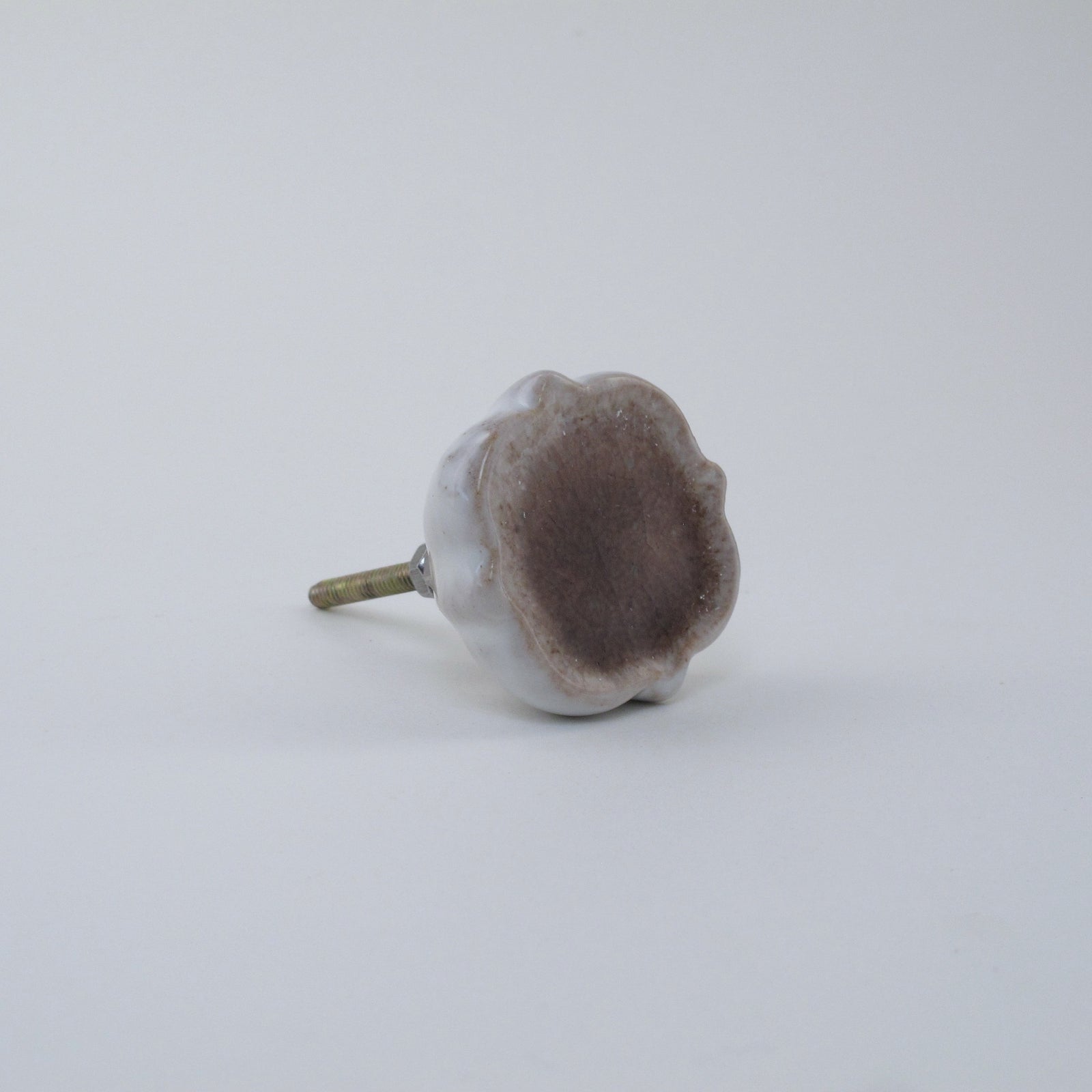 Sea Glass Cushion Knob - Amethyst  Drawer Pulls and Cabinet Knobs