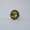 Yellow Gold + Glass Mirror Knob  Drawer Pulls and Cabinet Knobs