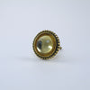 Yellow Gold + Glass Mirror Knob  Drawer Pulls and Cabinet Knobs