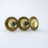 Yellow Gold + Glass Mirror Knob  Drawer Pulls and Cabinet Knobs