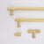 Knurled Brass T-Bar + Handles  Drawer Pulls and Cabinet Knobs