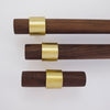 T-Bar Brass + Wood Handles  Drawer Pulls and Cabinet Knobs