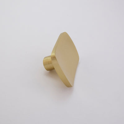 Modern Rory Brushed Gold Knob  Drawer Pulls and Cabinet Knobs