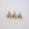 Modern Rory Brushed Gold Knob  Drawer Pulls and Cabinet Knobs