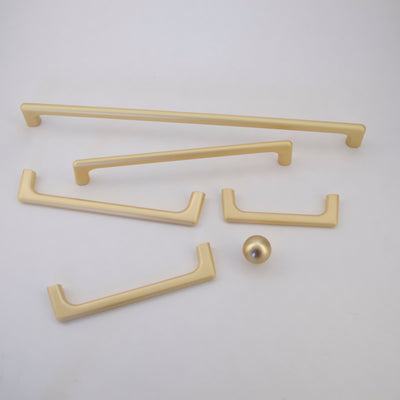 Simple Matte Gold Handles  Drawer Pulls and Cabinet Knobs