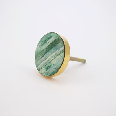 Sand Dunes Knob - Jade Green  Drawer Pulls and Cabinet Knobs