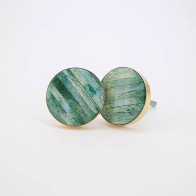 Sand Dunes Knob - Jade Green  Drawer Pulls and Cabinet Knobs
