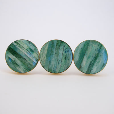 Sand Dunes Knob - Jade Green  Drawer Pulls and Cabinet Knobs