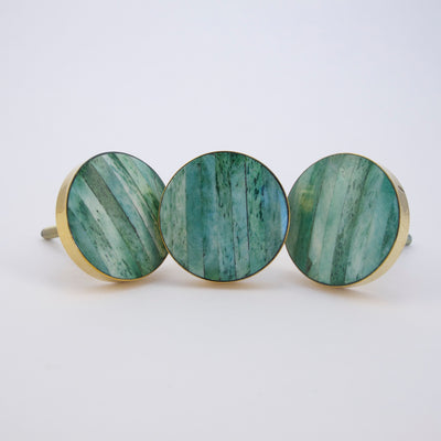 Sand Dunes Knob - Jade Green  Drawer Pulls and Cabinet Knobs