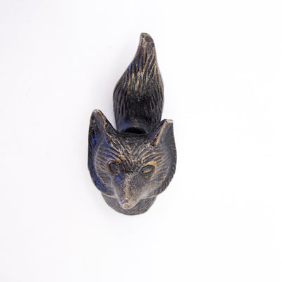 Bronze Fox Knob with Tail  Drawer Pulls and Cabinet Knobs