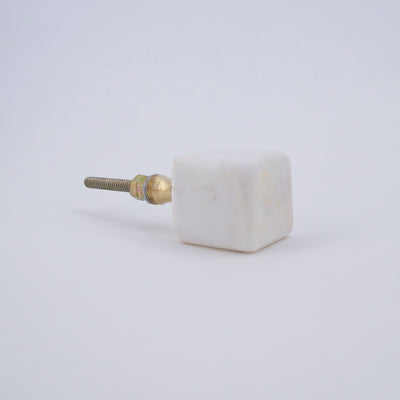 Square White Quartz Knob  Drawer Pulls and Cabinet Knobs