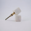 Square White Quartz Knob  Drawer Pulls and Cabinet Knobs