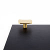 Modern Rory Brushed Gold Knob  Drawer Pulls and Cabinet Knobs
