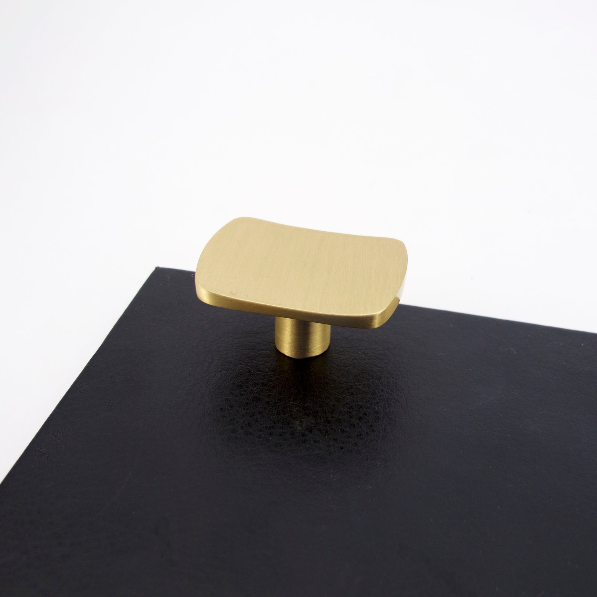 Modern Rory Brushed Gold Knob  Drawer Pulls and Cabinet Knobs