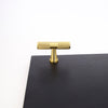 Knurled Brass T-Bar + Handles  Drawer Pulls and Cabinet Knobs
