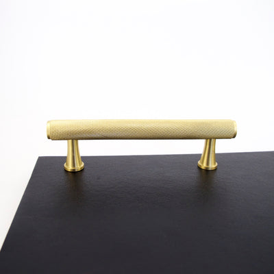 Knurled Brass T-Bar + Handles  Drawer Pulls and Cabinet Knobs