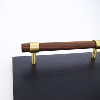 T-Bar Brass + Wood Handles  Drawer Pulls and Cabinet Knobs