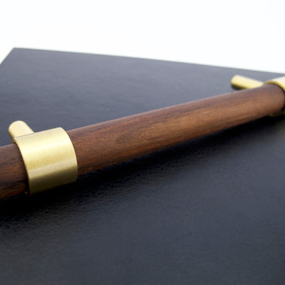 T-Bar Brass + Wood Handles  Drawer Pulls and Cabinet Knobs