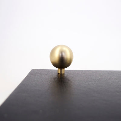 Simple Matte Gold Handles Medium Gold Ball Drawer Pulls and Cabinet Knobs