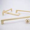 Simple Matte Gold Handles  Drawer Pulls and Cabinet Knobs