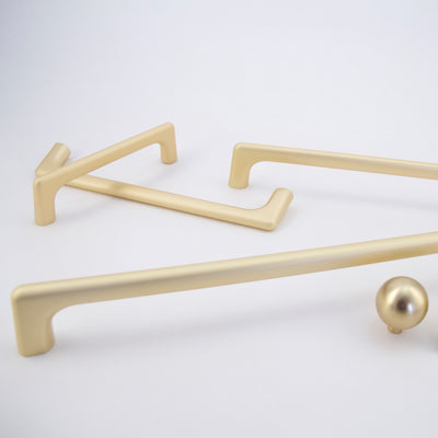 Simple Matte Gold Handles  Drawer Pulls and Cabinet Knobs