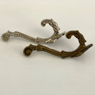 Antique French Hook  Drawer Pulls and Cabinet Knobs