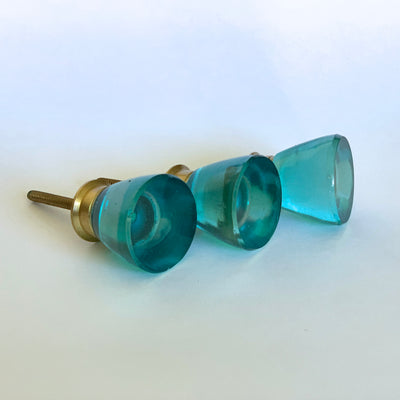 Beach Glass Knob -  Turquoise  Drawer Pulls and Cabinet Knobs
