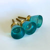 Beach Glass Knob -  Turquoise  Drawer Pulls and Cabinet Knobs