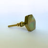 Gold Hex Knob - Shiny  Drawer Pulls and Cabinet Knobs