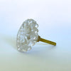 Glass Moon Drop Knob Clear  Drawer Pulls and Cabinet Knobs