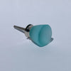 Beach Glass Knob - Frosted Turquoise  Drawer Pulls and Cabinet Knobs