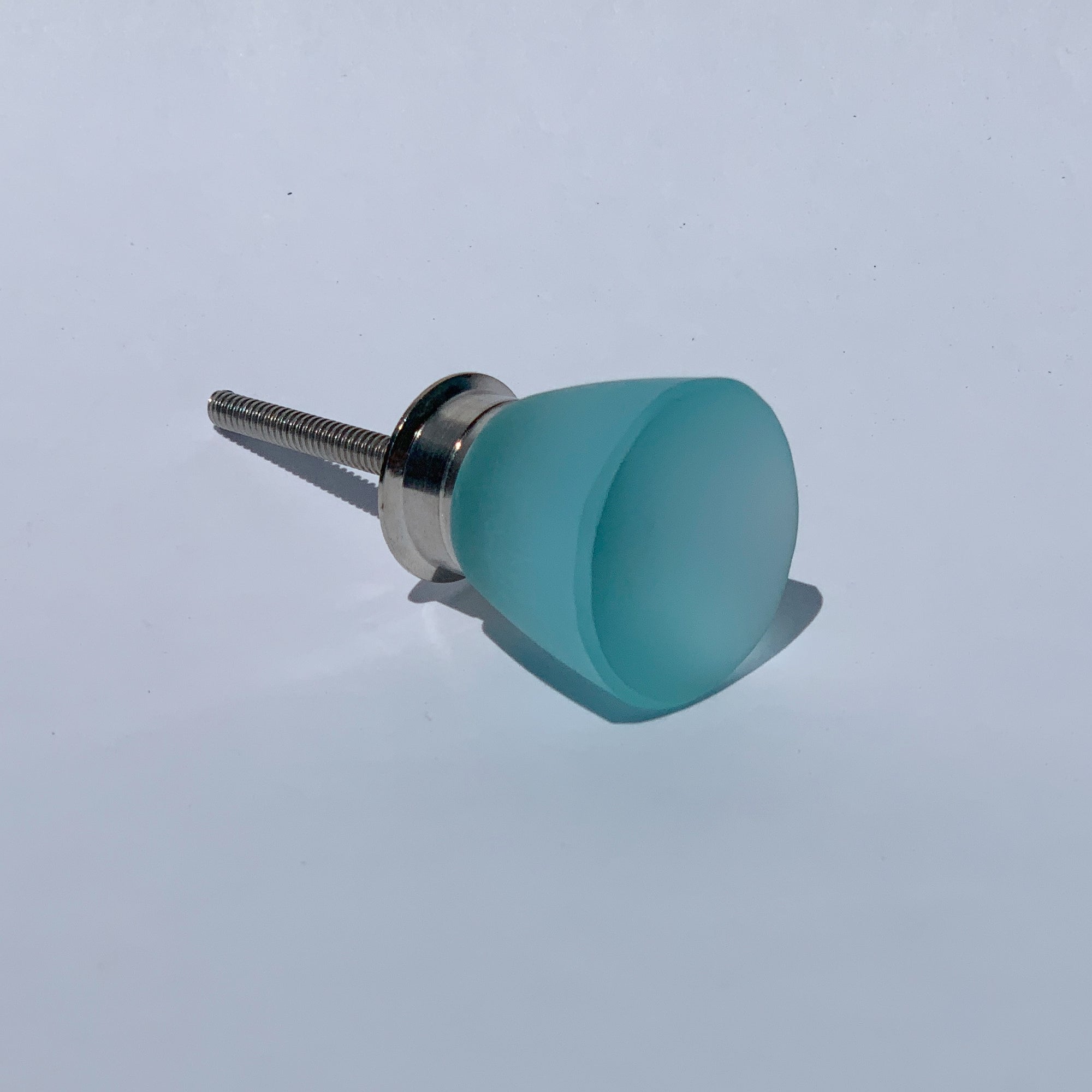 Beach Glass Knob - Frosted Turquoise