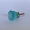Beach Glass Knob - Frosted Turquoise  Drawer Pulls and Cabinet Knobs