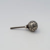 Silver Floral Ball Knob  Drawer Pulls and Cabinet Knobs